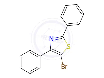Chemical structure of 5-BROMO-2,4-DIPHENYL-1,3-THIAZOLE