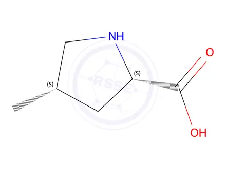 Chemical structure of Rel-(2S,4S)-4-methylpyrrolidine-2-carboxylic acid
