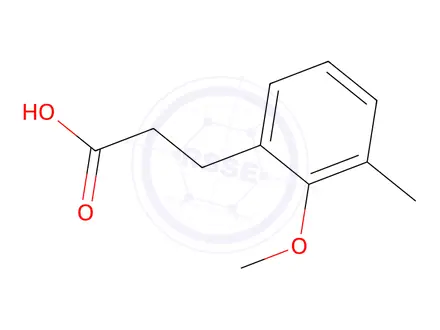 Chemical structure of 3-(2-Methoxy-3-methylphenyl)propanoic acid
