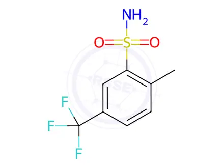 Chemical structure of 2-Methyl-5-(trifluoromethyl)benzenesulfonamide
