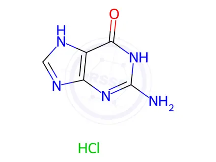 Chemical structure of Aciclovir EP Impurity B Hydrochloride
