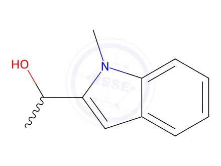 Chemical structure of 1-(1-Methyl-1H-indol-2-yl)ethan-1-ol