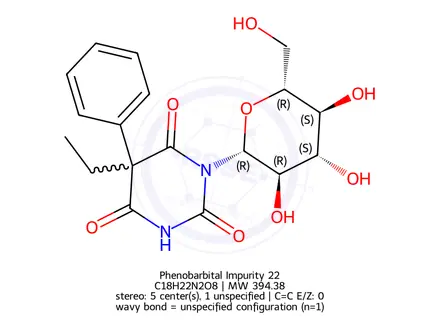 Chemical structure of Phenobarbital Impurity 22