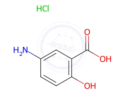 Chemical structure of Mesalazine Hydrochloride
