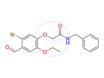 Chemical structure of n-Benzyl-2-(5-bromo-2-ethoxy-4-formylphenoxy)acetamide