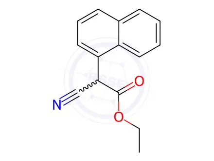 Chemical structure of Ethyl 2-Cyano-2-(naphthalen-1-yl)acetate