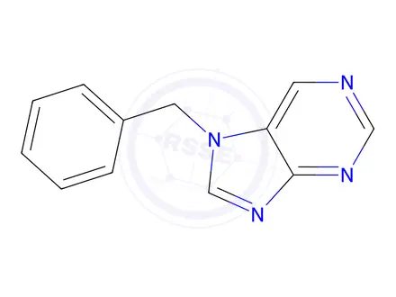 Chemical structure of 7-Benzyl-7H-purine