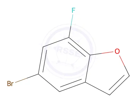 Chemical structure of 5-Bromo-7-fluorobenzofuran