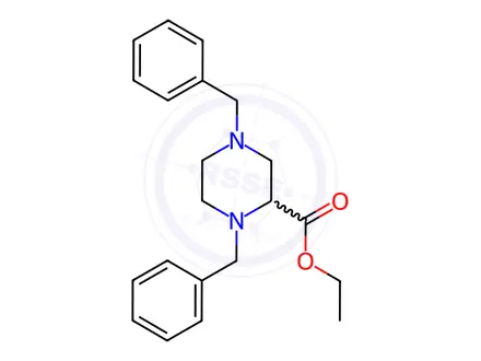 Chemical structure of Ethyl 1,4-Dibenzylpiperazine-2-carboxylate