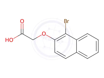 Chemical structure of 2-[(1-Bromo-2-naphthyl)oxy]acetic acid