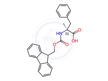 Chemical structure of Fmoc-α-Me-Phe-OH