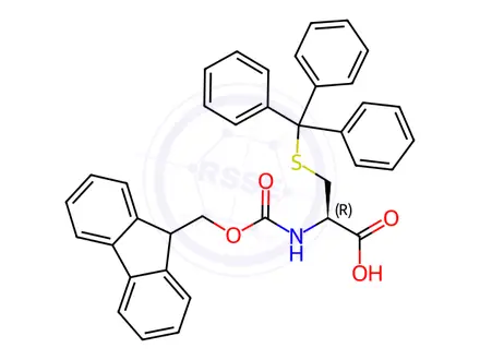 Chemical structure of Fmoc-Cys(Trt)-OH