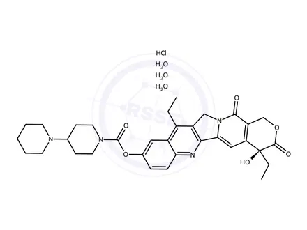 Chemical structure of Irinotecan Hydrochloride Trihydrate