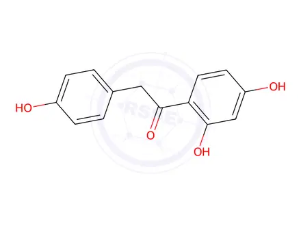 Chemical structure of 1-(2,4-Dihydroxyphenyl)-2-(4-Hydroxyphenyl)Ethanone