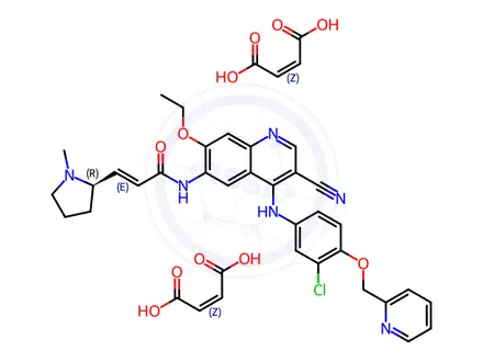 Chemical structure of Pyrotinib Maleate