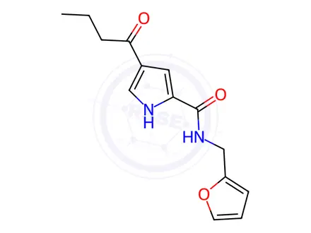 Chemical structure of 4-Butanoyl-N-[(furan-2-yl)methyl]-1H-pyrrole-2-carboxamide