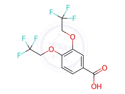 Chemical structure of Benzoic Acid 3,4-Bis (Trifluoro Ethoxy)