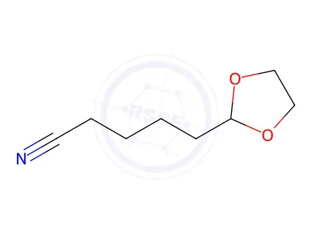 Chemical structure of 1,3-Dioxolane-2-pentanenitrile