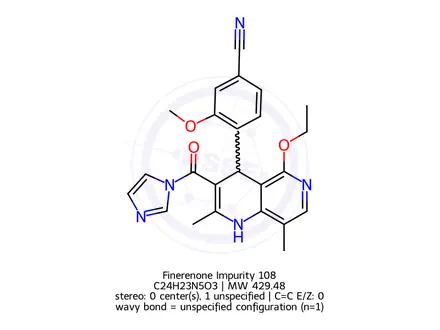 Chemical structure of Finerenone Impurity 363