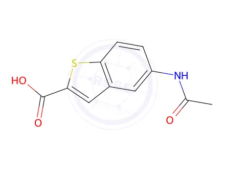 Chemical structure of 5-Acetamidobenzo[b]thiophene-2-carboxylic acid