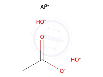 Chemical structure of Aluminum, (acetato-kappaO)dihydroxy-
