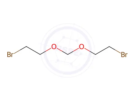 Chemical structure of Ethane, 1,1'-[methylenebis(oxy)]bis[2-bromo-