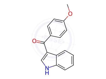 Chemical structure of 3-(p-Methoxybenzoyl)indole