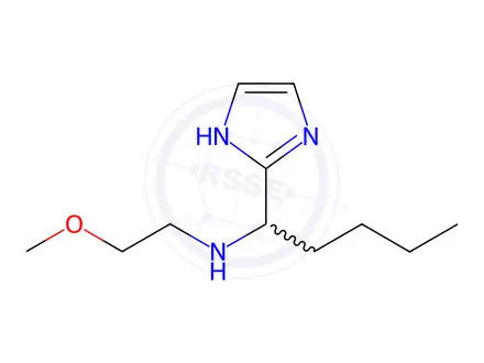 Chemical structure of 1-(1H-imidazol-2-yl)-N-(2-methoxyethyl)pentan-1-amine