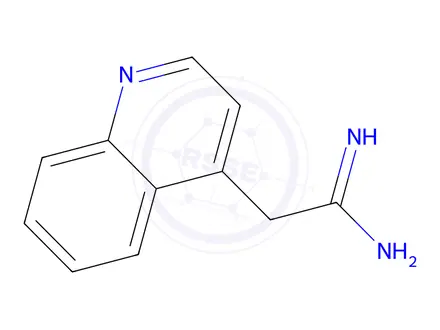 Chemical structure of 2-(Quinolin-4-yl)acetimidamide
