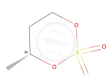 Chemical structure of (R)-4-Methyl-1,3,2-dioxathiane 2,2-dioxide