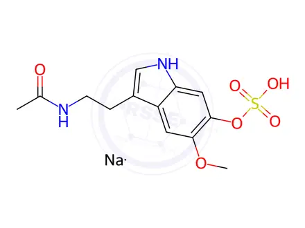 Chemical structure of 6-Sulfatoxy Melatonin