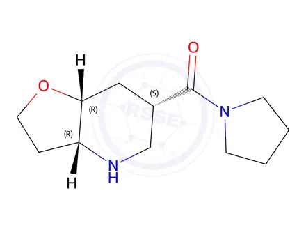 Chemical structure of ((3AR,6S,7aR)-octahydrofuro[3,2-b]pyridin-6-yl)(pyrrolidin-1-yl)methanone