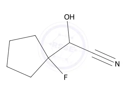 Chemical structure of 2-(1-Fluorocyclopentyl)-2-hydroxyacetonitrile