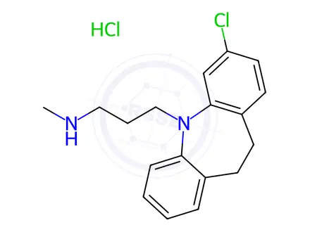 Chemical structure of N-Desmethyl clomipramine hydrochloride