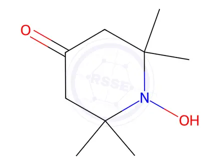 Chemical structure of 1-Hydroxy-2,2,6,6-tetramethyl-4-oxo-piperidine
