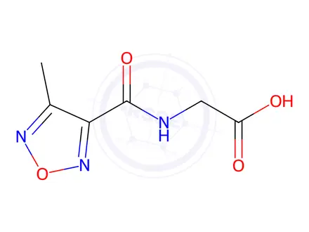 Chemical structure of [(4-Methyl-furazan-3-carbonyl)-amino]-acetic acid