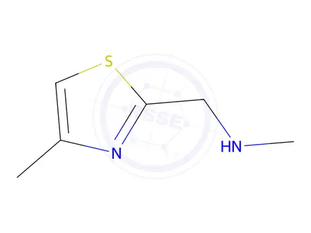 Chemical structure of N-methyl-1-(4-methyl-1,3-thiazol-2-yl)methanamine