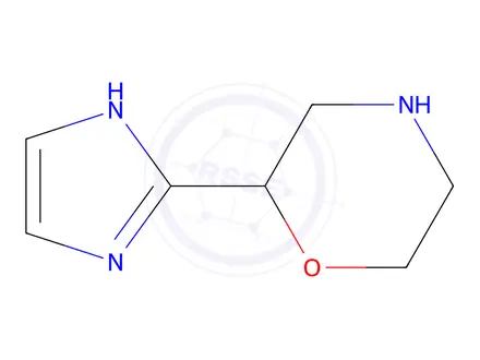 Chemical structure of 2-(1H-Imidazol-2-yl)-morpholine hydrochloride