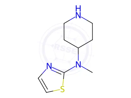 Chemical structure of N-Methyl-N-(1,3-thiazol-2-yl)piperidin-4-amine