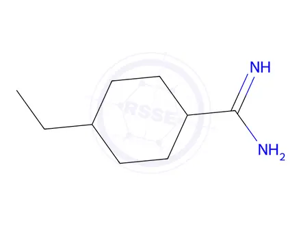 Chemical structure of 4-Ethylcyclohexane-1-carboximidamide