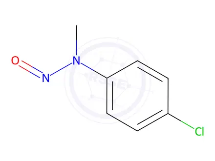 Chemical structure of N-(4-chlorophenyl)-N-methylnitrous amide