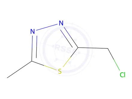 Chemical structure of 2-(chloromethyl)-5-methyl-1,3,4-thiadiazole