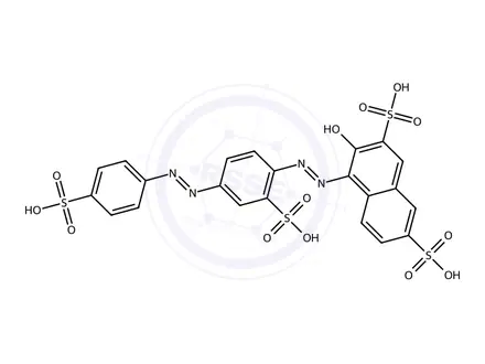 Chemical structure of Ponceau 4R Impurity 11 Monomer (Ponceau S Monomer)