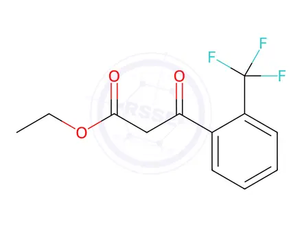 Chemical structure of 3-OXO-3-(2-TRIFLUOROMETHYLPHENYL)PROPIONIC ACID ETHYL ESTER