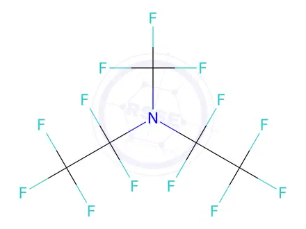 Chemical structure of Perfluoro(diethylmethylamine)
