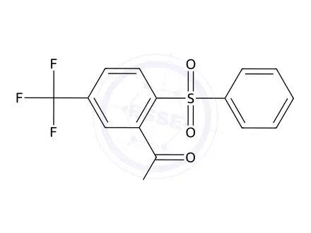 Chemical structure of 2-Benzenesulfonyl-5-(trifluoromethyl)benzoic acid