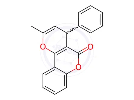 Chemical structure of Warfarin Sodium Impurity 57