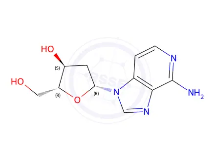 Chemical structure of 3-Deaza-2'-Deoxyadenosine
