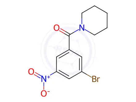 Chemical structure of 1-(3-Bromo-5-nitrobenzoyl)piperidine