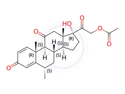 Chemical structure of Methylprednisolone Acetate EP Impurity K